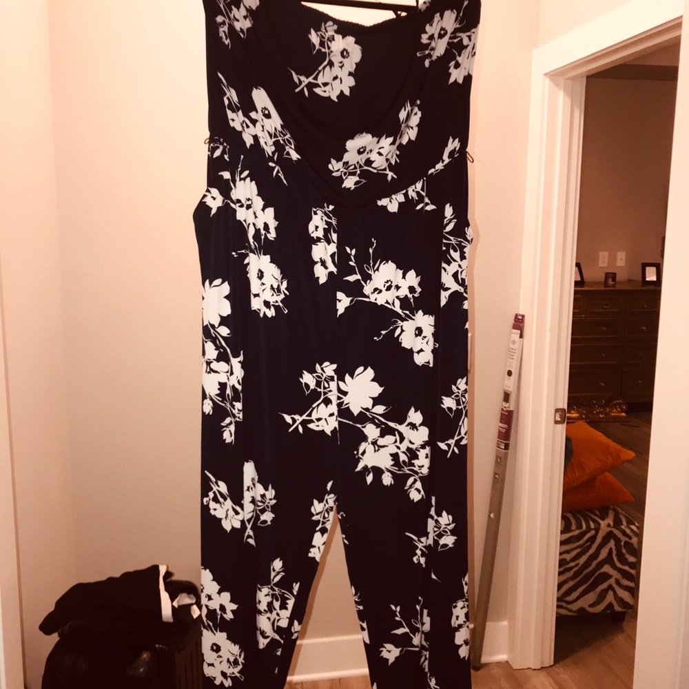 Lb strapless jumpsuit